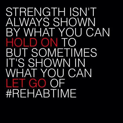 Strength Isn't Always Shown By What You Can Hold On To